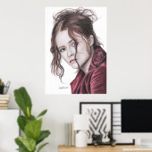 Helena Bonham Carter English Roos Poster (Thuiskantoor)