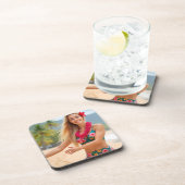 Helena Chevalier: Dansen door het Zee Plastic Bier Onderzetter (Rechterzijde)