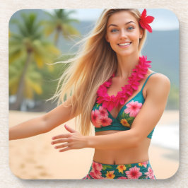 Helena Chevalier: Dansen door het Zee Plastic Bier Onderzetter