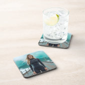 Helena Chevalier en de opkomende golf Bier Onderzetter (Rechterzijde)