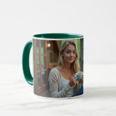 Helena Chevalier Genieten van Koffie / Bos Balkon Mok (Voorkant links)