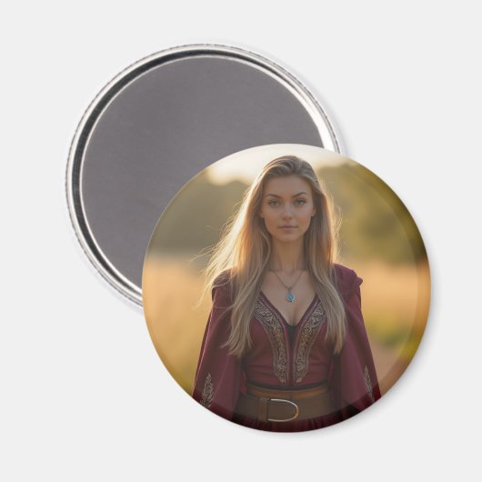 Helena Chevalier in het bos Magneet (Voorkant / Achterkant)