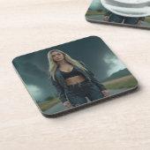 Helena Chevalier: Rust en chaos / Tornado Bier Onderzetter (Linkerzijde)