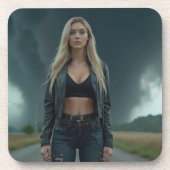 Helena Chevalier: Rust en chaos / Tornado Bier Onderzetter (Voorkant)