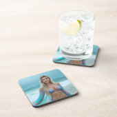 Helena Chevalier: Sereniteit aan de kust Plastic Bier Onderzetter (Rechterzijde)