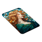 Helena - Donker Blond Vrouw in Art Nouveau stijl Magneet (Rechterzijde)