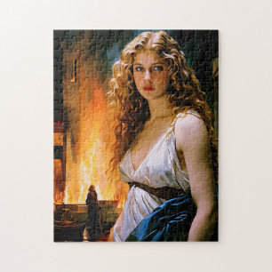 "Helena, Een Spartaanse Schoonheid, Trojes Vuur" Legpuzzel