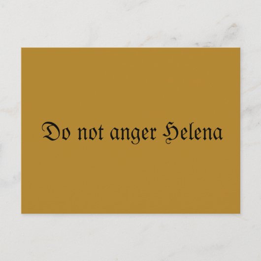Helena, fraktur tekst, Orphan Black quote Briefkaart (Voorkant)