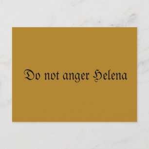 Helena, fraktur tekst, Orphan Black quote Briefkaart