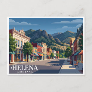Helena Historische Benedenstad Montana Briefkaart