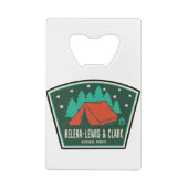 Helena-Lewis en Clark National Forest Camping Creditkaart Flessenopener (Achterkant)