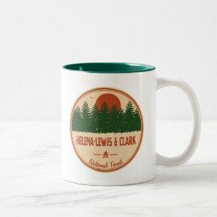 Helena-Lewis en Clark National Forest Tweekleurige Koffiemok