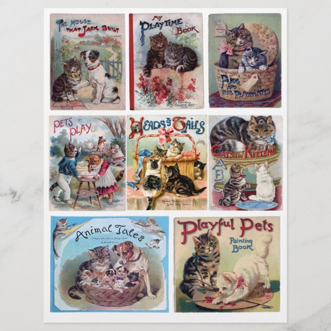 Helena Maguire Vintage Cats & Kittens Fussy Cuts (Voorkant)