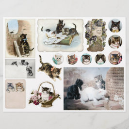 Helena Maguire Vintage Katten & Kittens Fussy Cuts