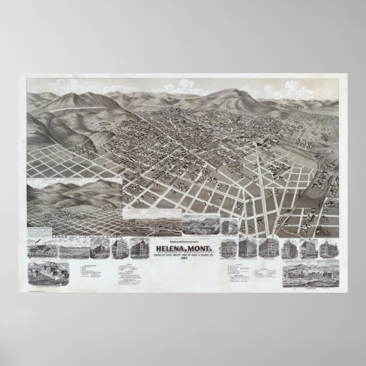 Helena, Mont Poster (Voorkant)