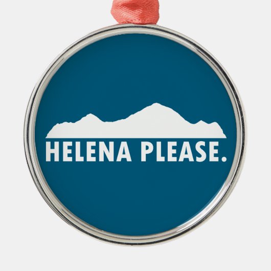 Helena Montana, alstublieft Metalen Ornament (Voorkant)