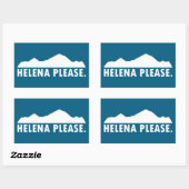 Helena Montana, alstublieft Rechthoekige Sticker (Vel)