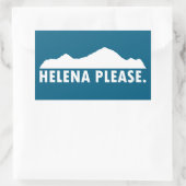 Helena Montana, alstublieft Rechthoekige Sticker (Tas)