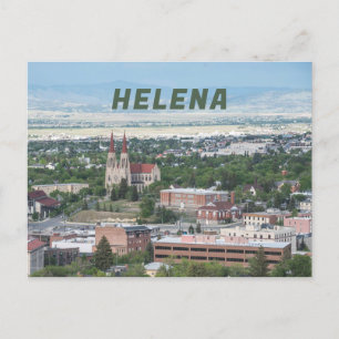 Helena, Montana downtown uitzicht Briefkaart