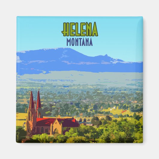 Helena Montana Sleeping Giant Mountains  Magneet (Voorkant)