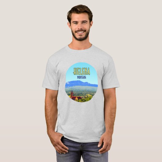 Helena Montana Sleeping Giant Mountains  T-shirt (Voorkant volledig)