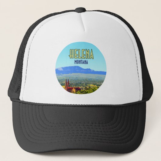 Helena Montana Sleeping Giant Mountains  Trucker Pet (Voorkant)