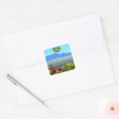 Helena Montana Sleeping Giant Mountains Vierkante Sticker (Envelop)