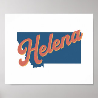 Helena, Montana staat print