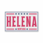 HELENA MONTANA Stars & Stripes Sticker (Voorkant)