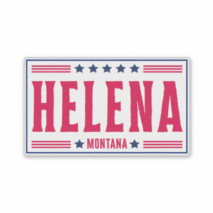 HELENA MONTANA Stars & Stripes Sticker