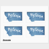 Helena Montana Wood Grain Rechthoekige Sticker (Vel)