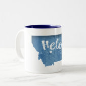 Helena Montana Wood Grain Tweekleurige Koffiemok (Voorkant links)