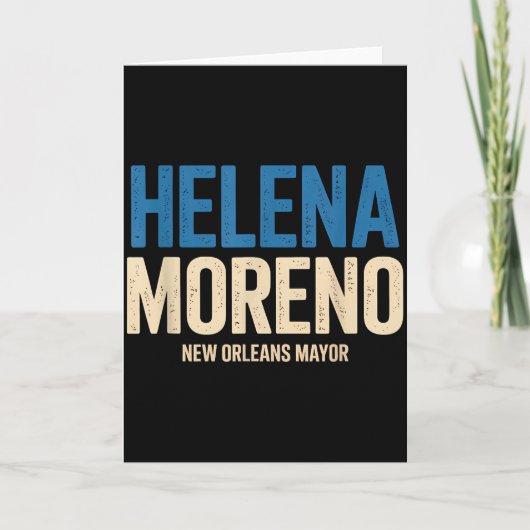 Helena Moreno New Orleans Mayor  Kaart (Voorkant)