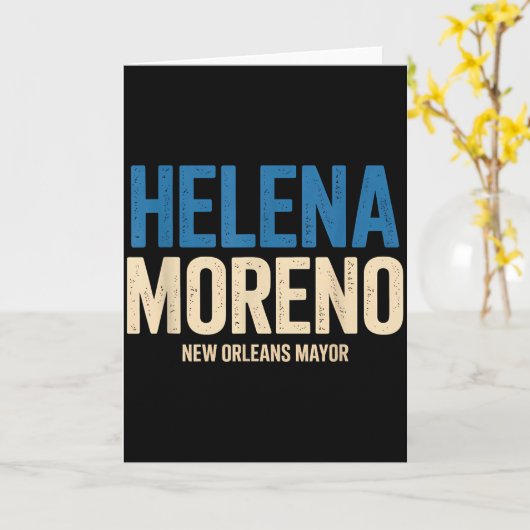 Helena Moreno New Orleans Mayor  Kaart (Gele Bloem)