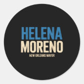 Helena Moreno New Orleans Mayor  Ronde Sticker (Voorkant)