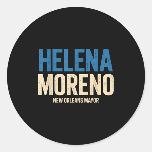 Helena Moreno New Orleans Mayor  Ronde Sticker (Voorkant)