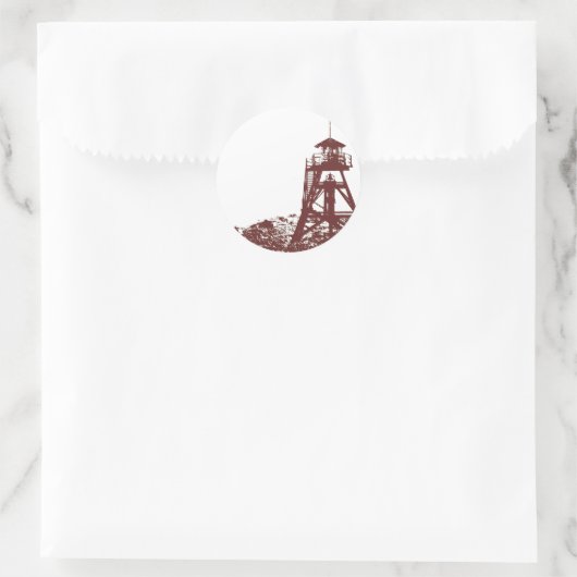 Helena MT Firetower Ronde Sticker (Tas)