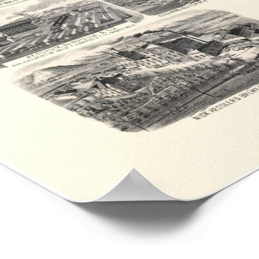 Helena, MT Panorama Map - 1890 Poster (Hoek)