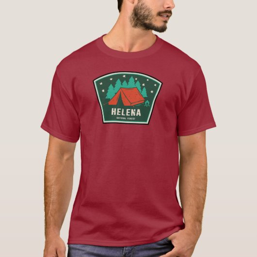Helena National Forest Camping T-shirt (Voorkant)
