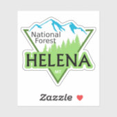 Helena National Forest Montana Sticker (Vel)