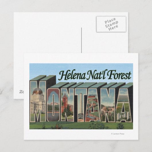 Helena Nat'l Forest, Montana Briefkaart (Voorkant / Achterkant)