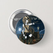 "Helena" Sky Pirate Ship Moon Fae Button (Voorkant /achterkant)