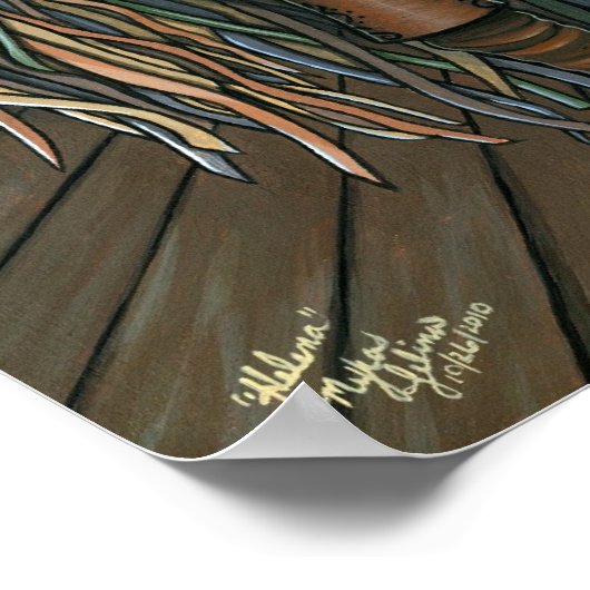 "Helena" Sky Pirate Ship Moon Fae Poster (Hoek)