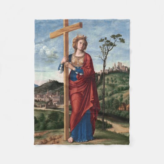 Helena van Constantinopel met het Ware Kruis Heili Fleece Deken (Voorkant)