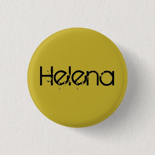 Helena van de zwarte naam Orphan in blokletter Ronde Button 3,2 Cm (Voorkant)