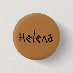 Helena van Orphan Black, noodlijdend lettertype Ronde Button 3,2 Cm