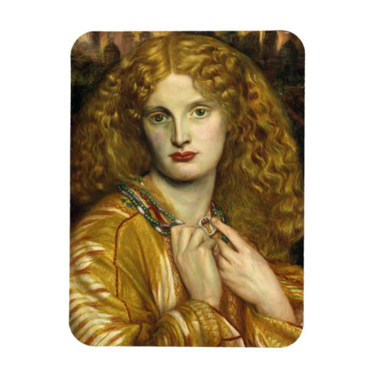 Helena van Troje (Dante Gabriel Rossetti) Magneet (Verticaal)