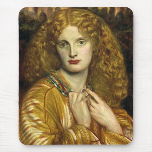Helena van Troje (Dante Gabriel Rossetti) Muismat (Voorkant)