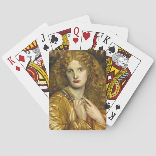 Helena van Troje (Dante Gabriel Rossetti) Pokerkaarten (Achterkant)