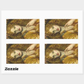 Helena van Troje (Dante Gabriel Rossetti) Rechthoekige Sticker (Vel)